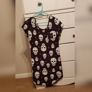 Skull Shirt Dress